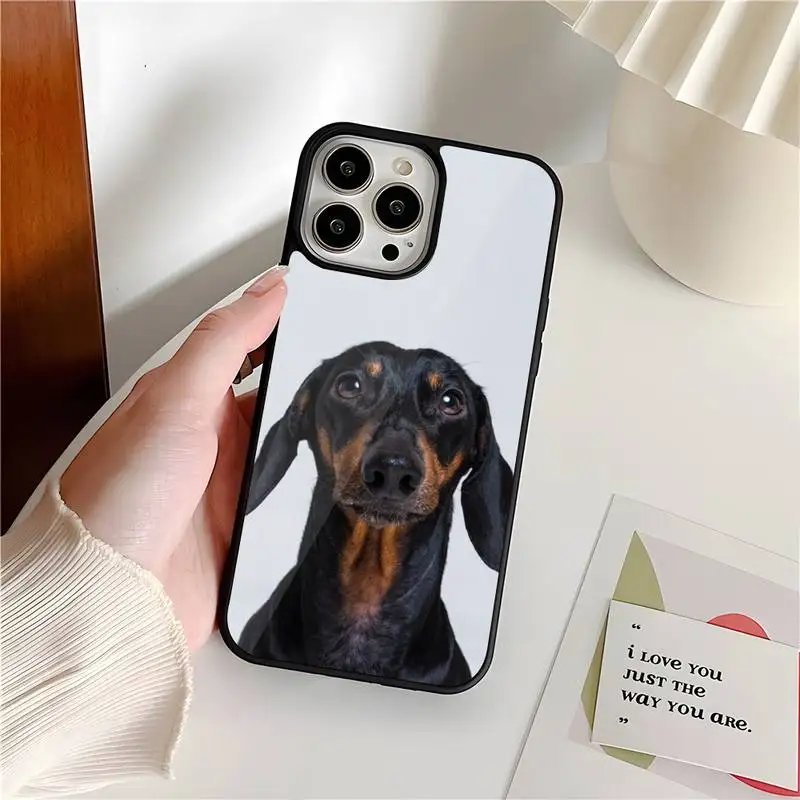 Чехол для телефона с собакой таксы Samsung S22 S7 S8 S9 S10 S20 S30 ULTRA Edge Plus Note 5 7 8 9 10 20 Pro