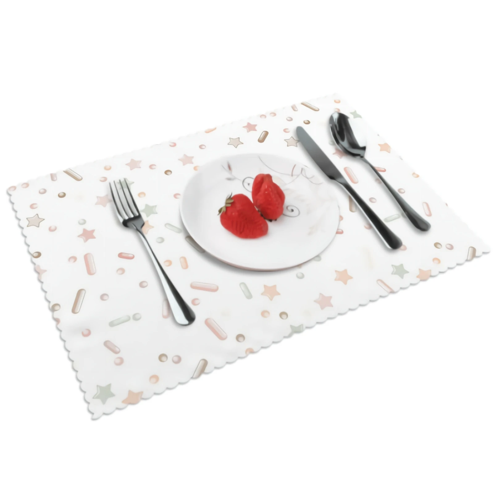 

Ice Cream Placemats for Dining Table 12 x 18 inches Heat Resistant Table Placemats Set of 4 for Kitchen Dining Table