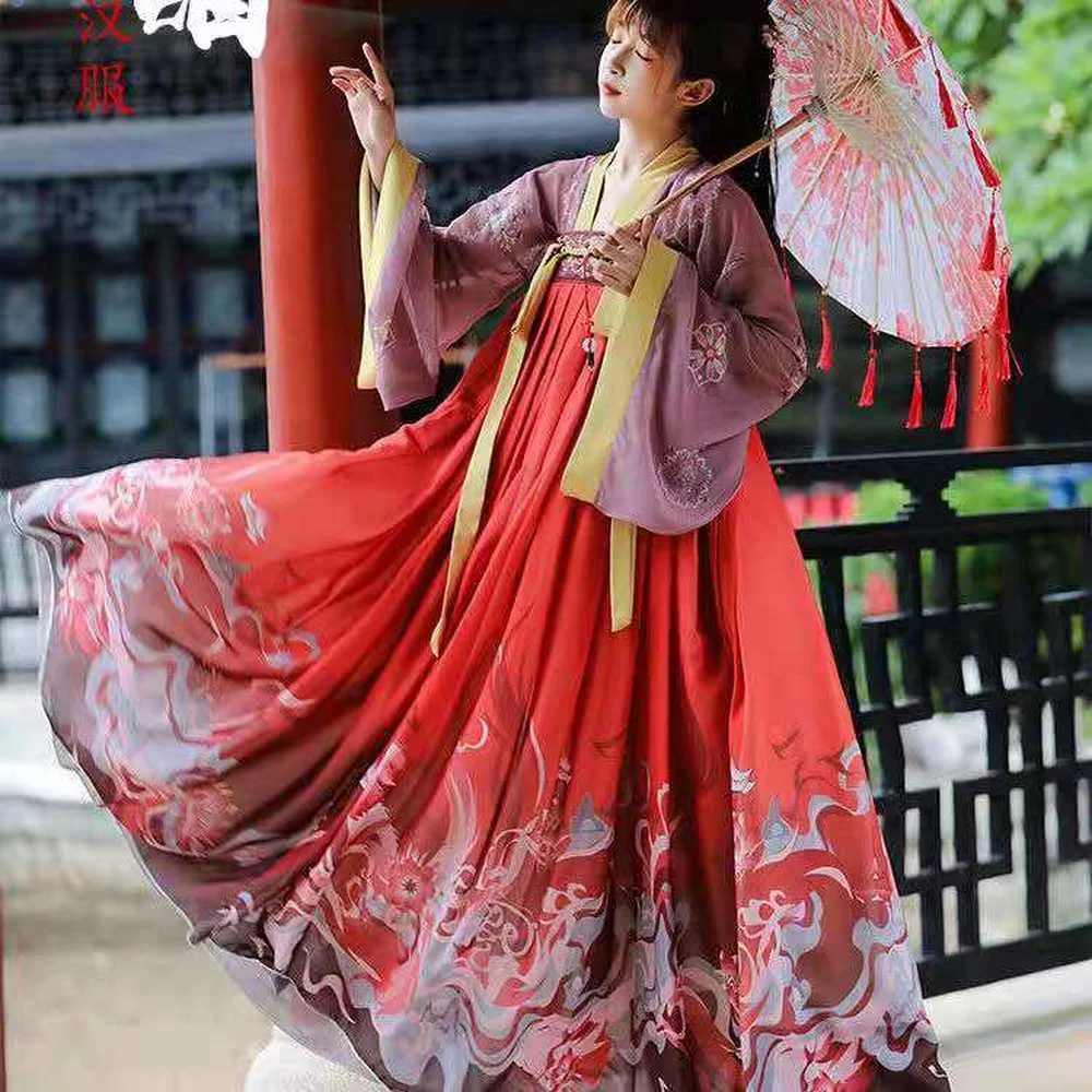 Карнавал на Хэллоуин ханьфу Женская традиционная одежда в древнем китайском
