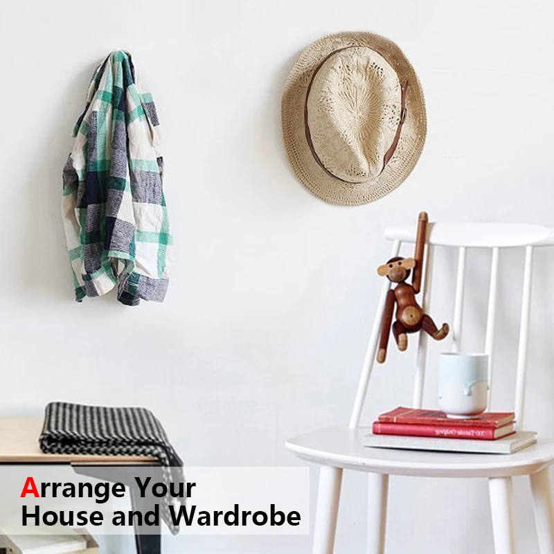 1/5 самоклеящийся настенный держатель для шляпы бейсбольной кепки одежды