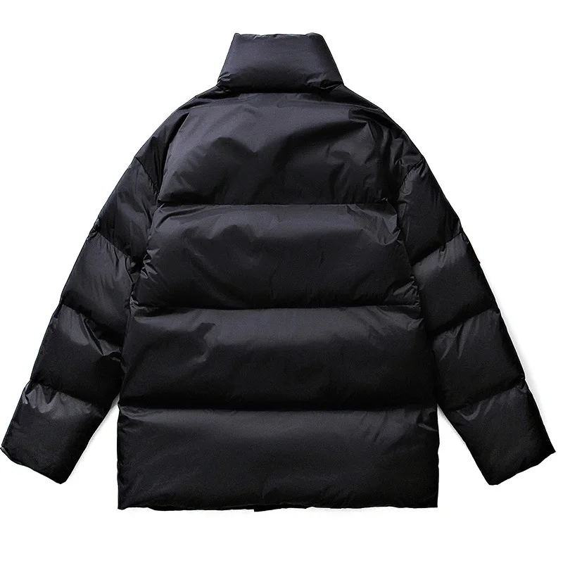 Plus Size Outdoor Sports Coats Harajuku Parkas Winter Color Blocking Stand Collar Thickened Warm Cotton Padded Jacket Men