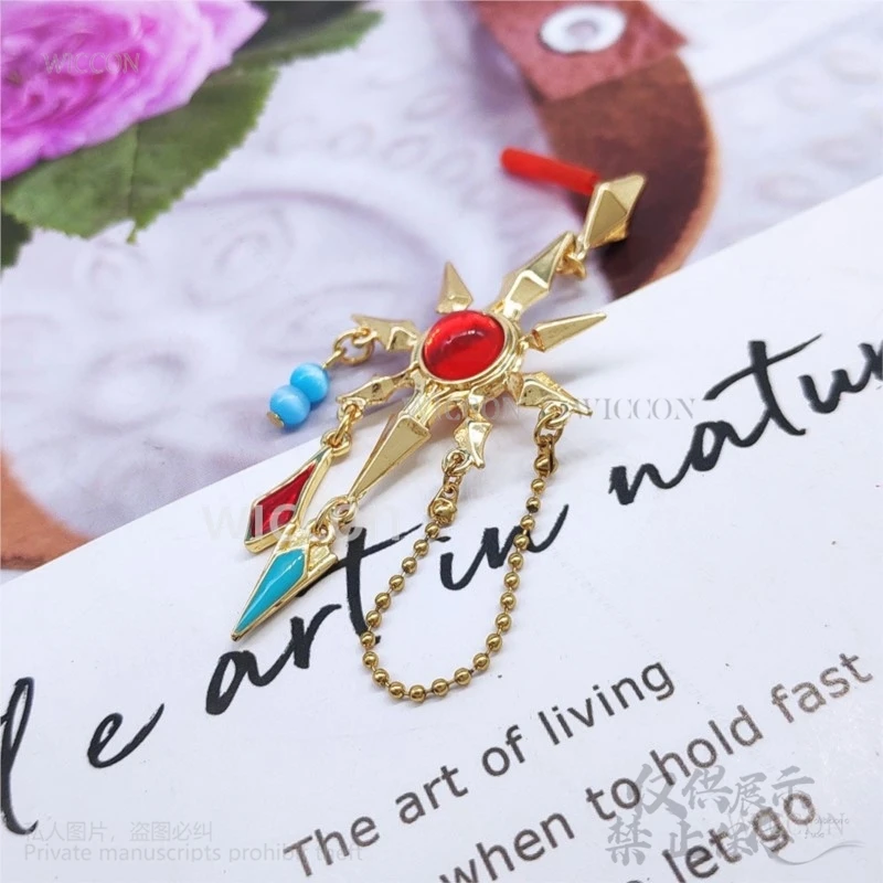 Аниме игра FF14 Finall Fantasy XIV косплей Azeyma костюм серьги зажим для ушей Хэллоуина