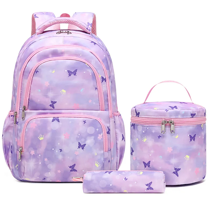 

3pcs/set School Backpack For Teenagers Girls Kids Student Backpack Children Large Capacity Waterproof School bag With Lunch Bag