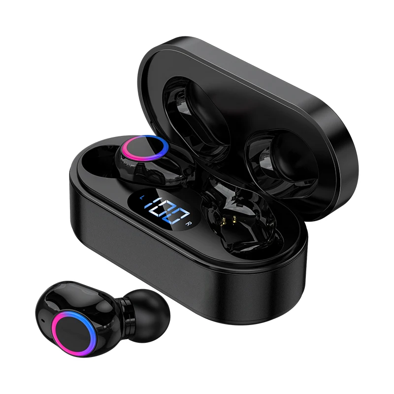 Беспроводные наушники V5.2 TWS с поддержкой Bluetooth 300 мАч беспроводные светодиодный