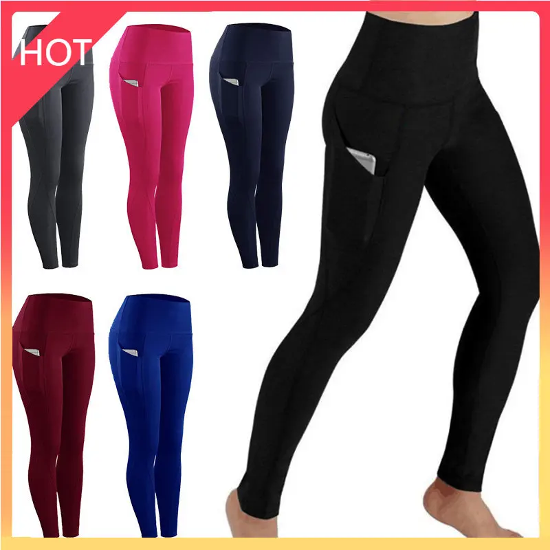 

Новинка, эластичные леггинсы с высокой талией и карманами для фитнеса и тренировок