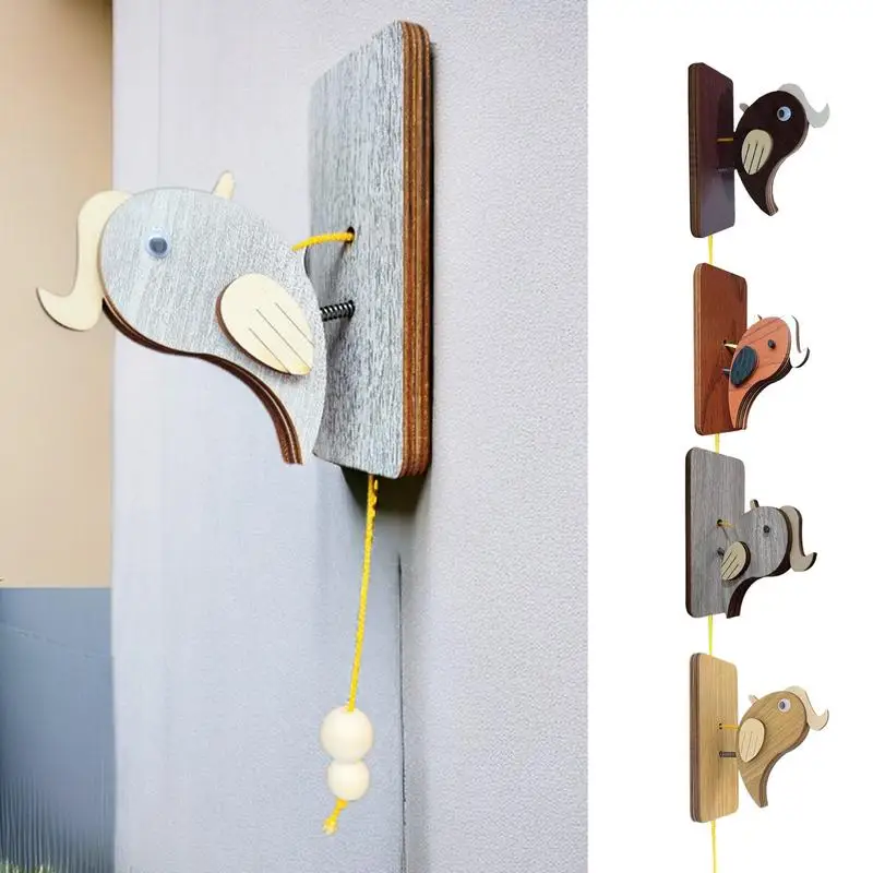 Дверной звонок ручной работы уникальный деревянный дверной креативный в стиле