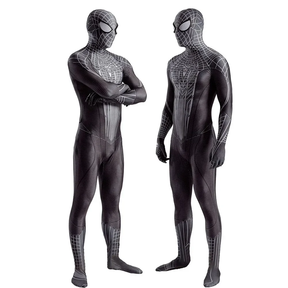 Комбинезон Zentai с изображением супергероя Marvel Черный Человек-паук отдельной
