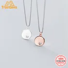 TrustDavis настоящий кулон из серебра 925 пробы с круглым сердцем ручной работы DIY ожерелье браслет аксессуары ювелирные изделия подарок HY545