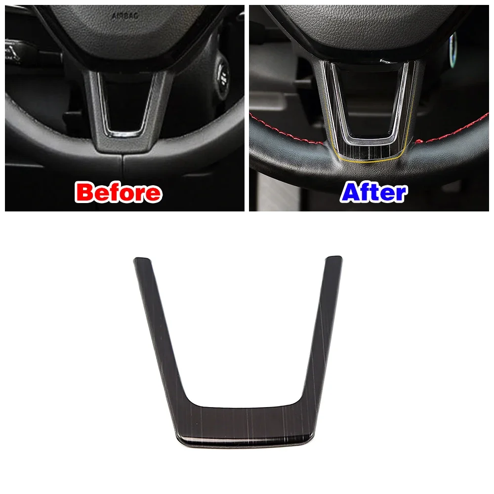 

Внутренний Стайлинг автомобиля для Skoda Karoq 2017-2021, модификация, запасная часть центральной консоли, отделка, крышка рамы, декоративная наклейка из нержавеющей стали