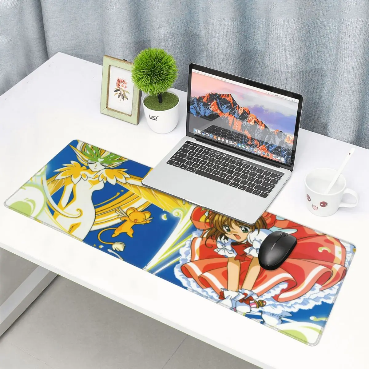 Большой коврик для мыши игры в Сакуру компьютерный офиса и ноутбука Maiya с аниме