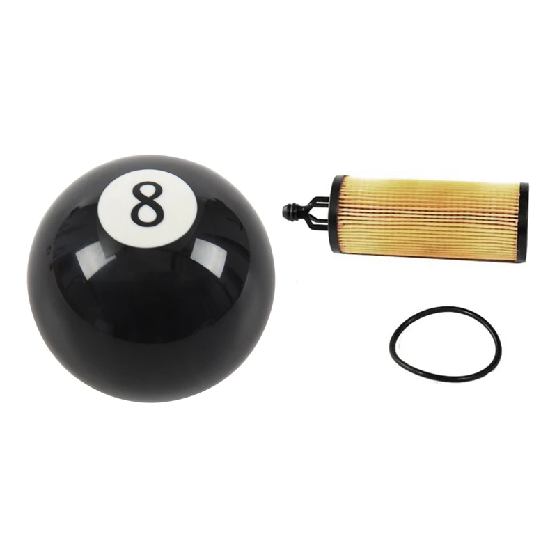 

Universal Car Auto Black 8 Ball Gear Shift Shifter Knob With Oil-Filter,Car Oil-Filter