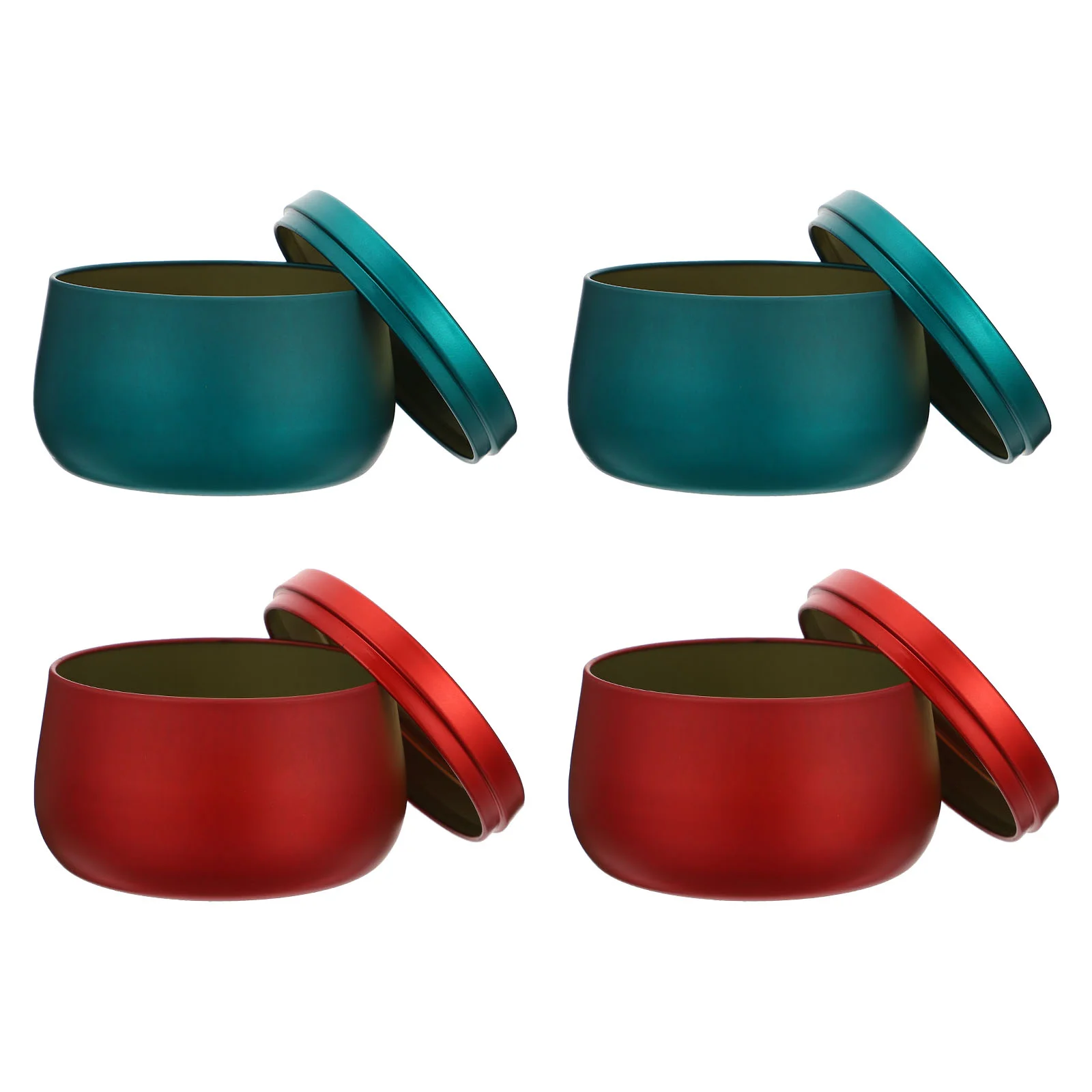 

4pcs Sealed Tea Jars Prime Mini Christmas Tea Storage Cans Tinplate Tea Boxes for Tea Candy