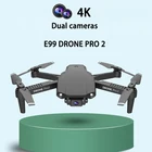E99 Pro2 Радиоуправляемый мини-Дрон 4K 1080P 720P Двойная камера Wi-Fi FPV