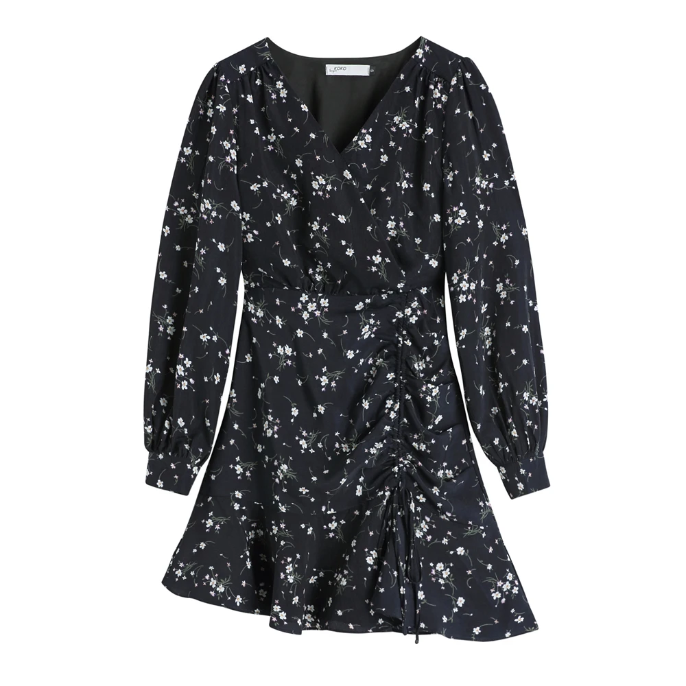 Сказочное винтажное платье с зауженной талией Осеннее новое французское