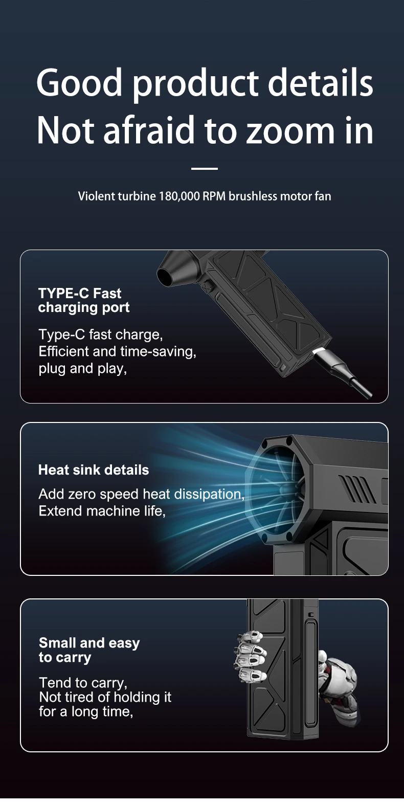 130000 Мини-турбореактивный вентилятор RPM 52 м/с бесщеточный двигатель турбо-сильный