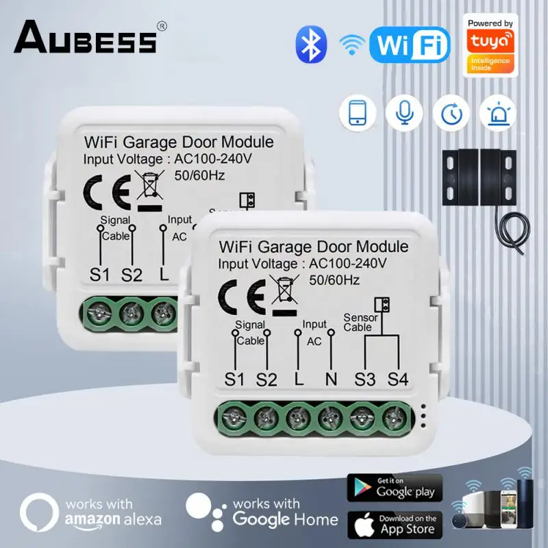 

Tuya Wireless Garage Door Controller WiFi Mini Smart Switch Smart Life APP Remote Control With Yandex Alice Alexa Google Home