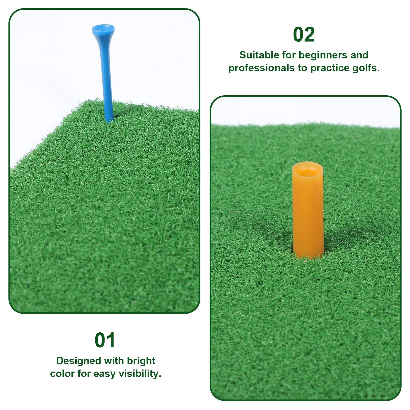 Artifical Turf Training Mat Golf Artificial Major Putting Indoors Hitting Pad Pp Grass Mats