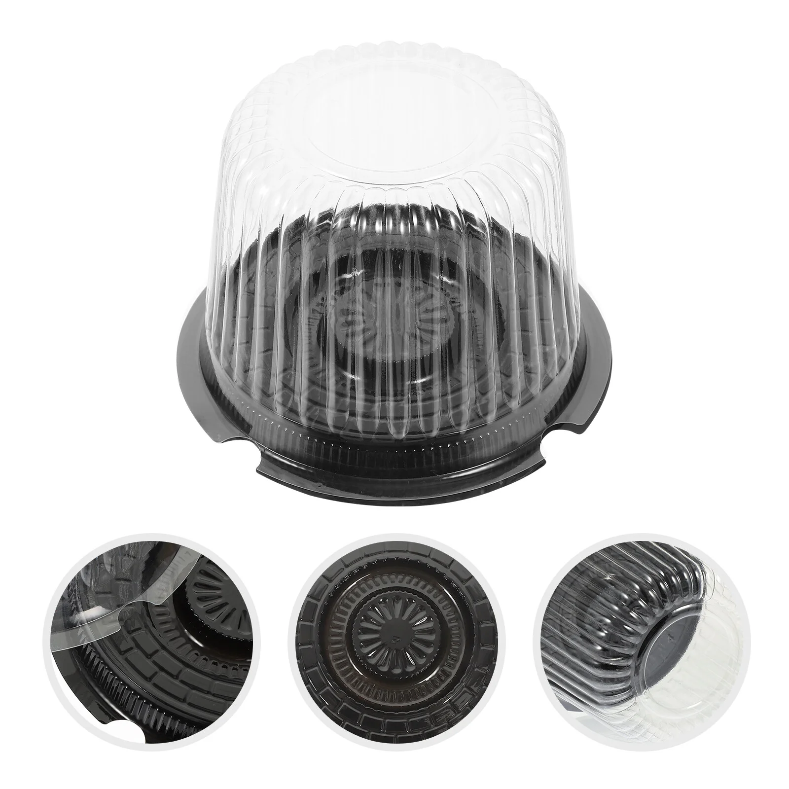 

10Pcs Cake Carrier Cake Keeper with Cupcake Carrier Plastic Containers For Desserts Cake Box with Dome Lids and Cake