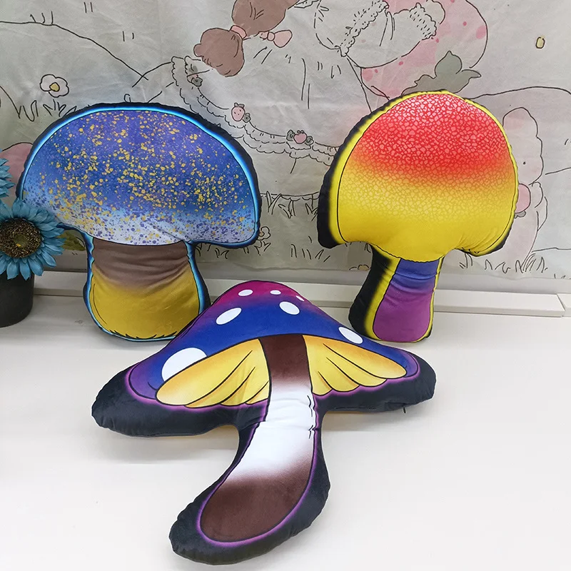 

Хэллоуин фантазия красочный плюшевый гриб Высокое качество Мультфильм растение кукла диван украшение атмосфера праздник детские подарки
