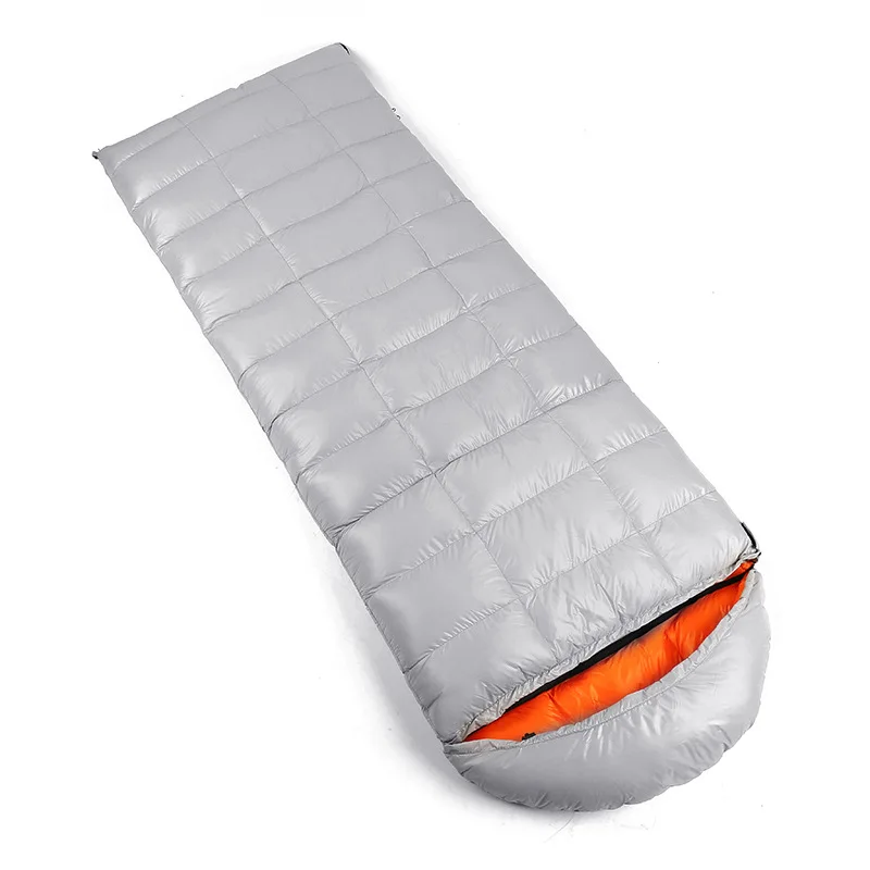 

Goose Down Camping Sleeping Bag For Tourism Hiking Goose Down Camping Quilt Removable hat Sleeping Bag Goose Down mn Winter Port