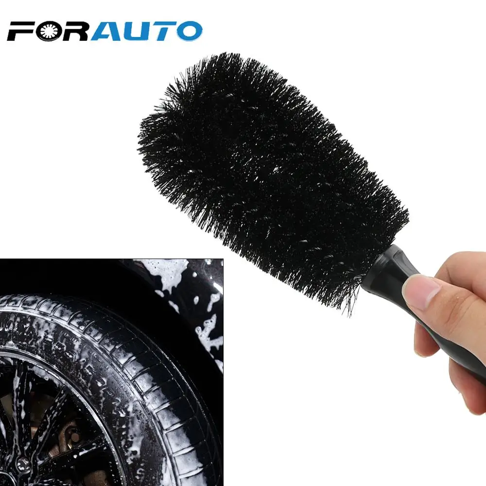 

Щетка для обода автомобильных шин FORAUTO, щетка для обода автомобиля, щетка для мойки автомобиля, пластиковая ручка, нейлоновый инструмент для...