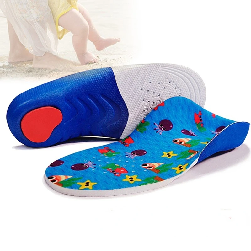 

Kids Children Flat Feet Insoles Shoe Inserts for X/O Legs Shoe Heel Fixed Pads Arch Support 4cm Orthotic Orthopedic