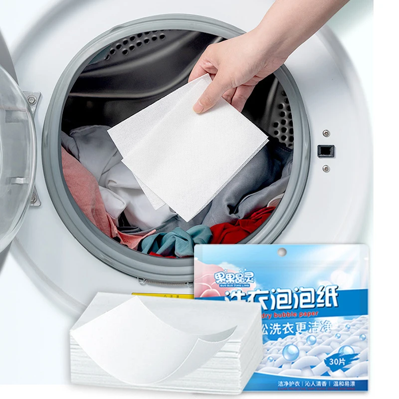 

Laundry bubble paper concentrated laundry powder soap flakes strong washing household cleaning tools convenient and fast