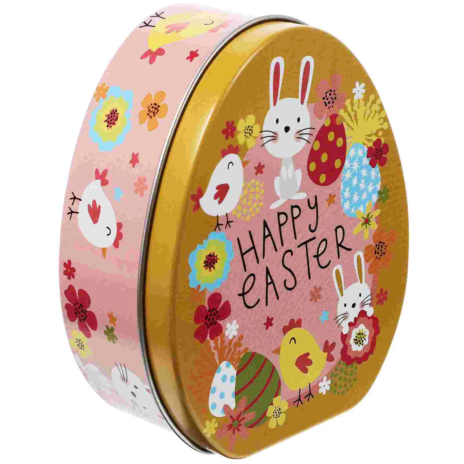 

Пасхальная коробка, жестяные коробки, жестяные банки для конфет, жестяные банки для печенья, жестяная тарелка для хранения яиц в подарок, ме...