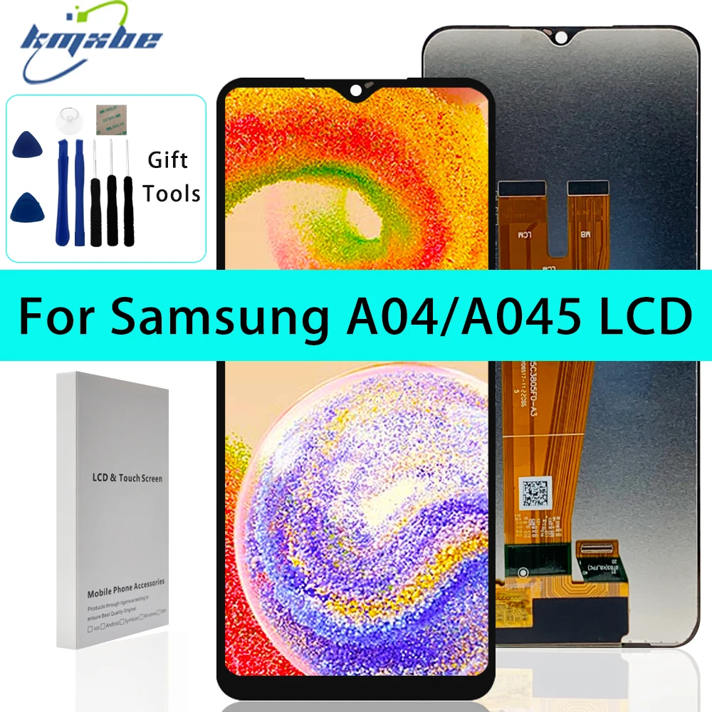 ЖК-дисплей 6,5 дюйма для Samsung Galaxy A04 A045, дисплей с сенсорным экраном и дигитайзером в сборе с рамкой для A045F A045M, Фотоэлементы/DS, запасные части