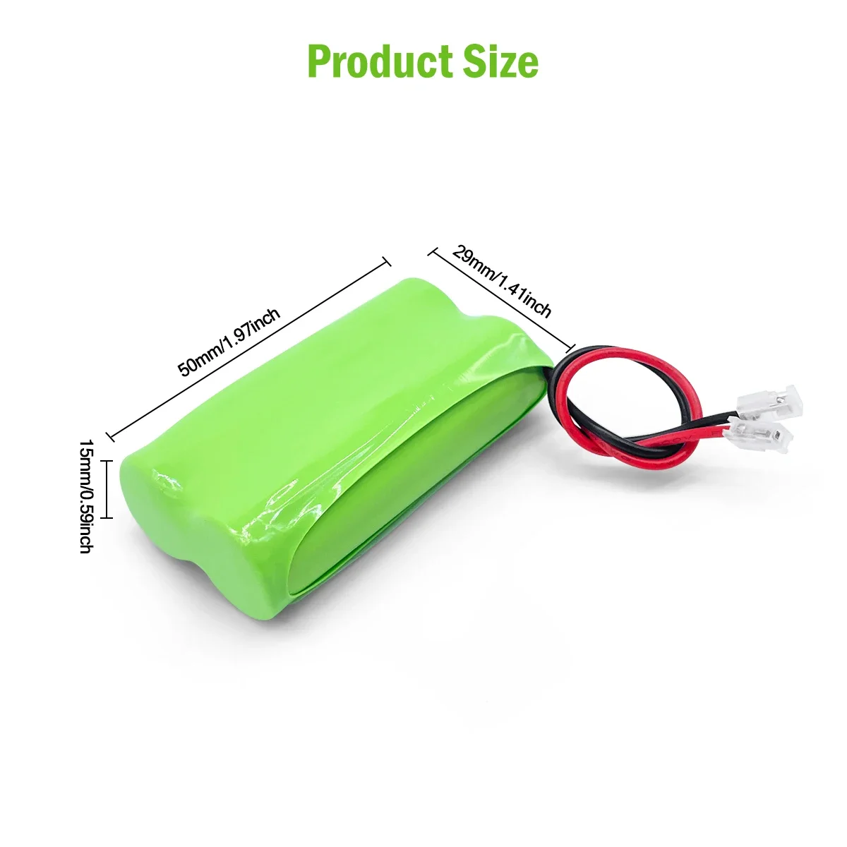 Аккумуляторная батарея AA 2 4 В 1 2-2 Ач Ni-Cd 600-900 мАч для беспроводных телефонов