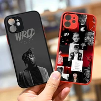 rapper juice wrld phone case for iphone 13 12 11 mini pro xr xs max 7 8 plus x matte transparent back cover