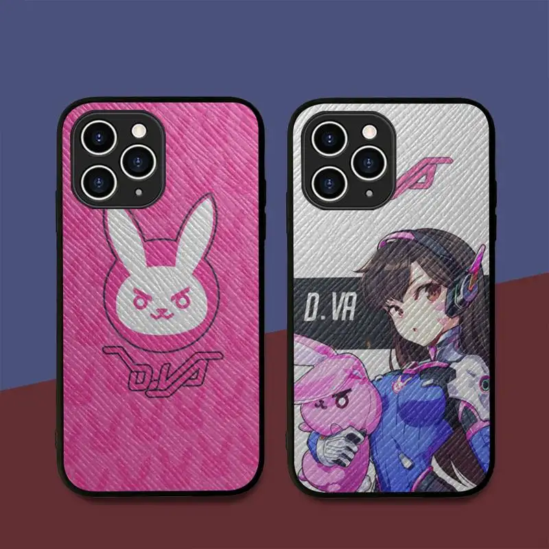 

FHNBLJ Hot Overwatch Ow Game Phone Case Hard Leather Case for iPhone 11 12 13 Mini Pro Max 8 7 Plus SE 2020 X XR XS Coque
