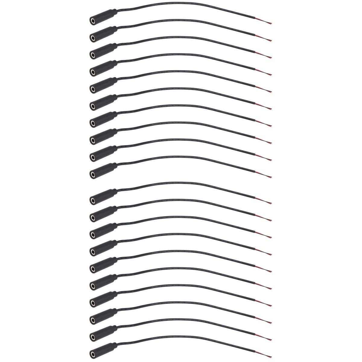 

5Mm Cable Audio Wire Plug Barejack Open End Female Connector Adapter Male Converter Mic Aux Speaker Mono Headphone Microphone