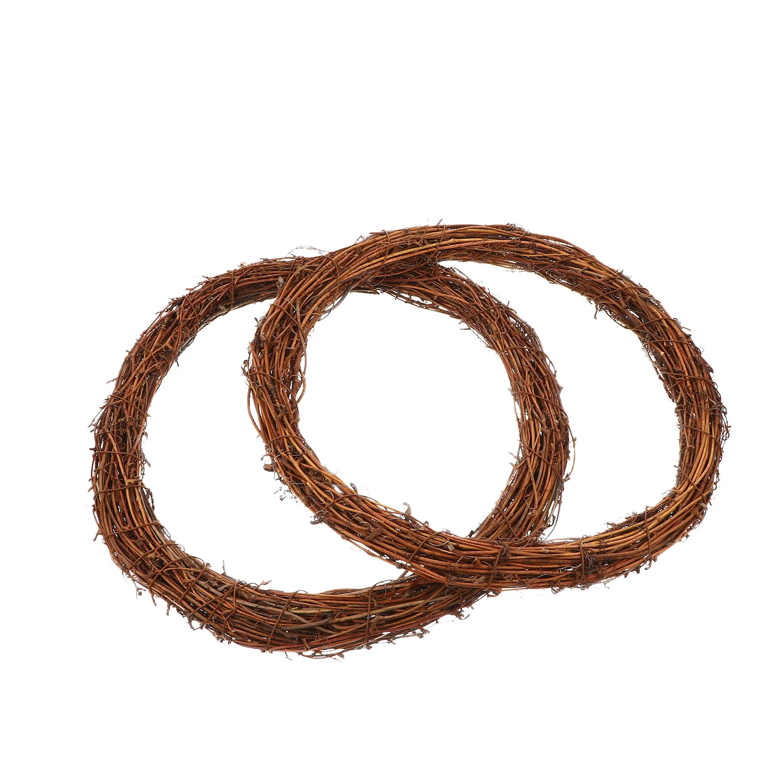 

Wreath Ring Xmas Rattan Natural Garland Decorative Hanging Door Wall Party Frame Wire Decor Vine Material Diy Hand Christmas