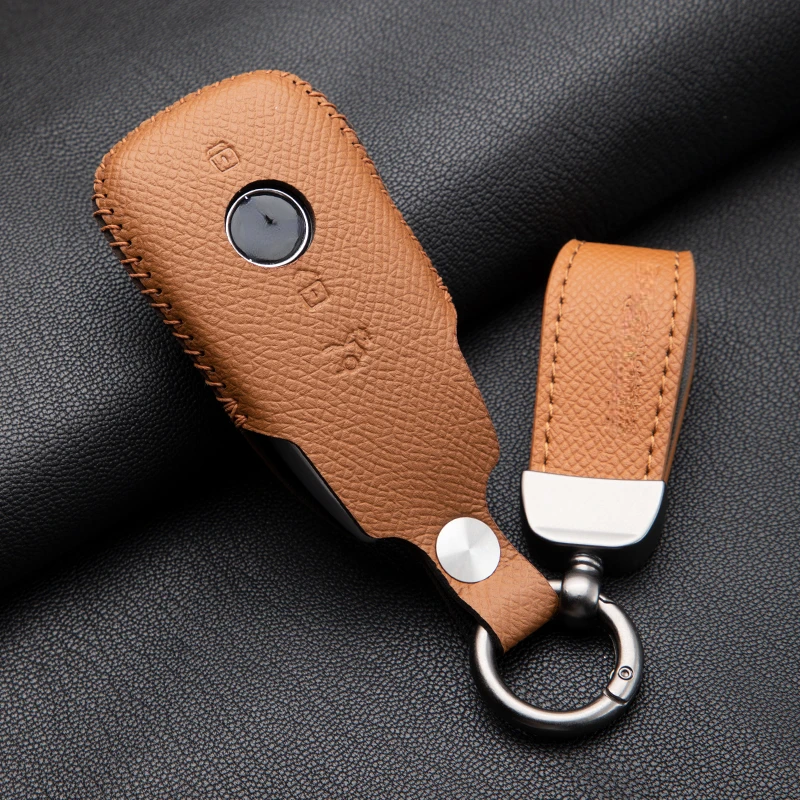 Подходит для Mercedes Benz EQE EQS Кожаный Автомобильный пульт дистанционного управления