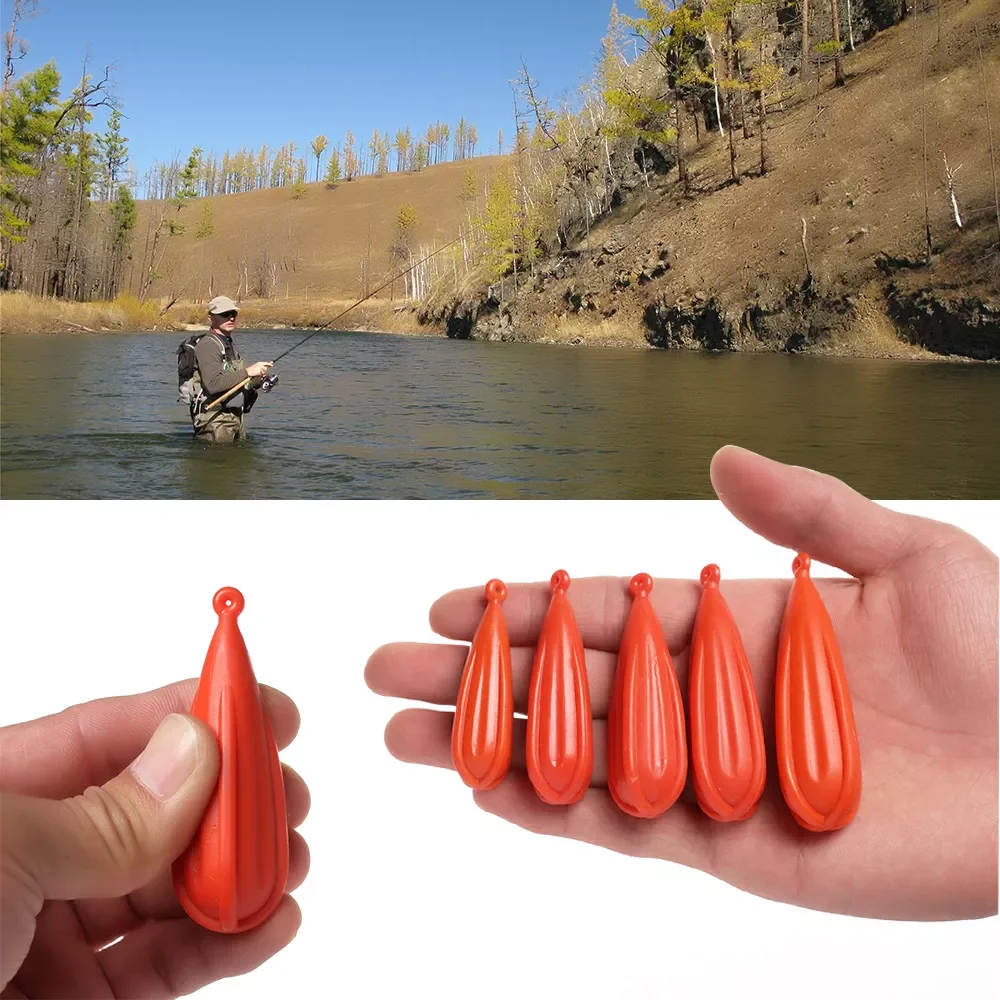 

5Pcs PVC Fishing Practice Plug Baitcasting Rubber Practice Casting Plug improving Throwing Action Kids Casting Plug