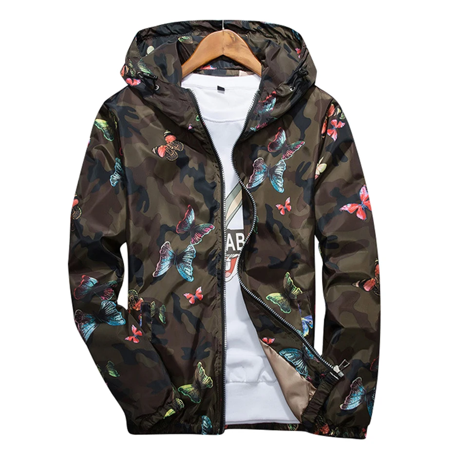 Мужская повседневная куртка с капюшоном |