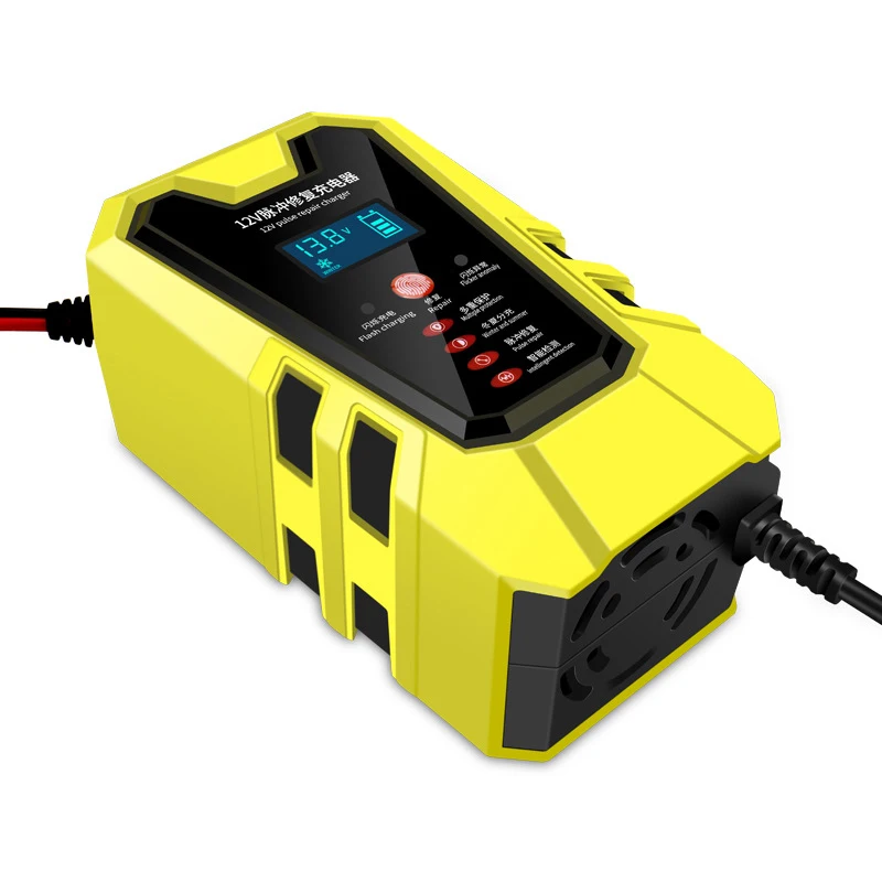 Car Battery Charger 6-Amp, 12V Battery Charger Automotive Smart Fully Battery Maintainer with Pulse Repair and LCD Display