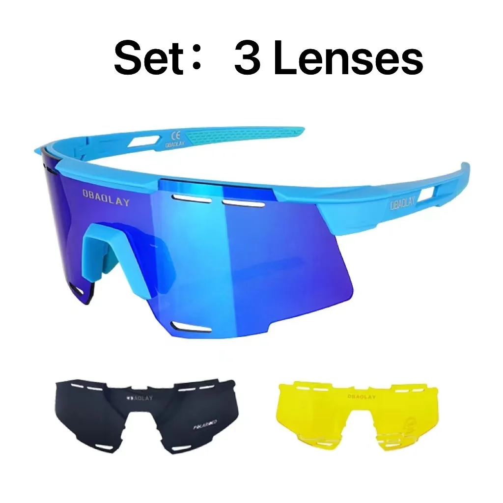 Obaolay 3 линзы поляризованные велосипедные походы теннис кемпинговые Очки День