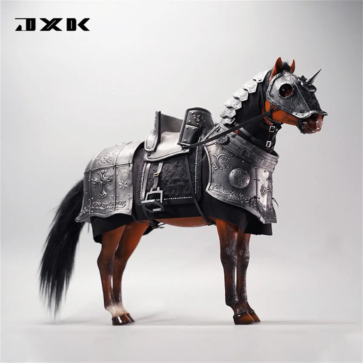 

JXK 1/6 Medieval Harness Model Animal Vintage Collector Soldier Decoration GK Horse Accessory Photography Props