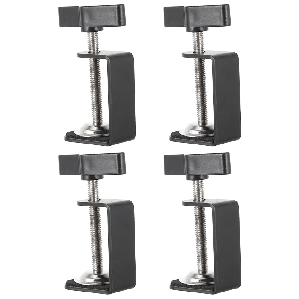 

4 pcs Table Mounting Clamps Universal Tabletop Mounting Clamps Desk Clamp Table Clamp