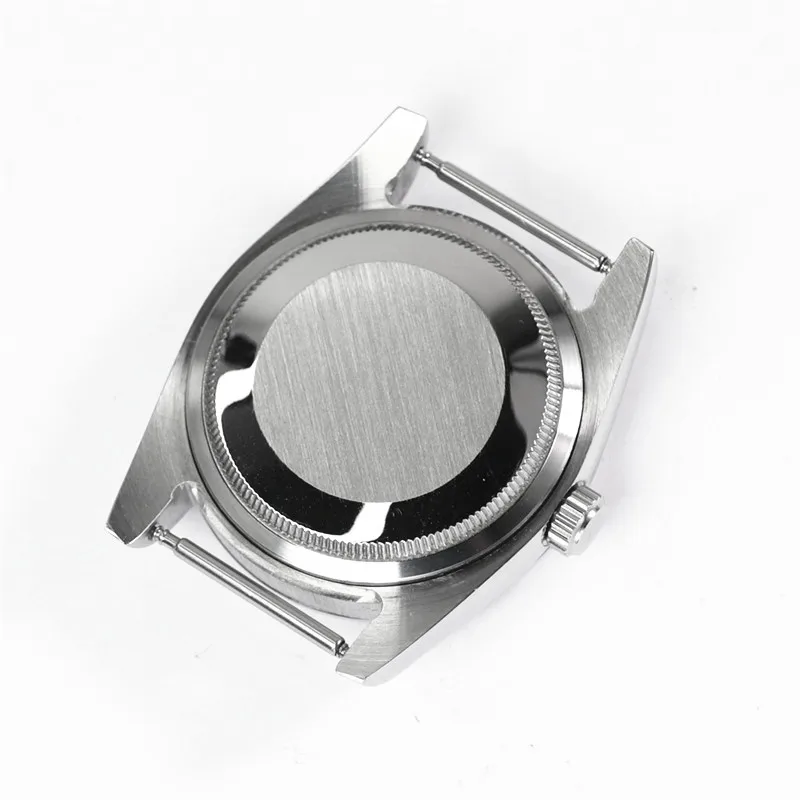 36mm Oyster Design Rounded Edge Sapphire Crystal 316l Steel Waterproof Watch Case For Nh35a Nh36 Movement Seiko Skx007 MODs