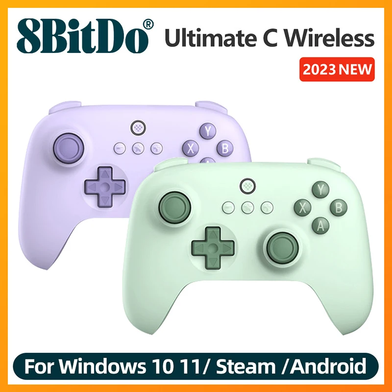 

8bitdo Ultimate C проводной геймпад беспроводной 2,4G игровой контроллер для ПК, Windows 10, 11, Steam Deck, Raspberry Pi, Android Handle