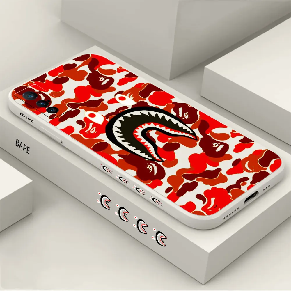 

Luxury Ritch A-Bath-B-BAPE Phone Case For VIVO X90 X80 X70 X60 X50 X30 X27 X23 X21S X21I X70T X60T X51 X21IA Pro Plus Case Cover