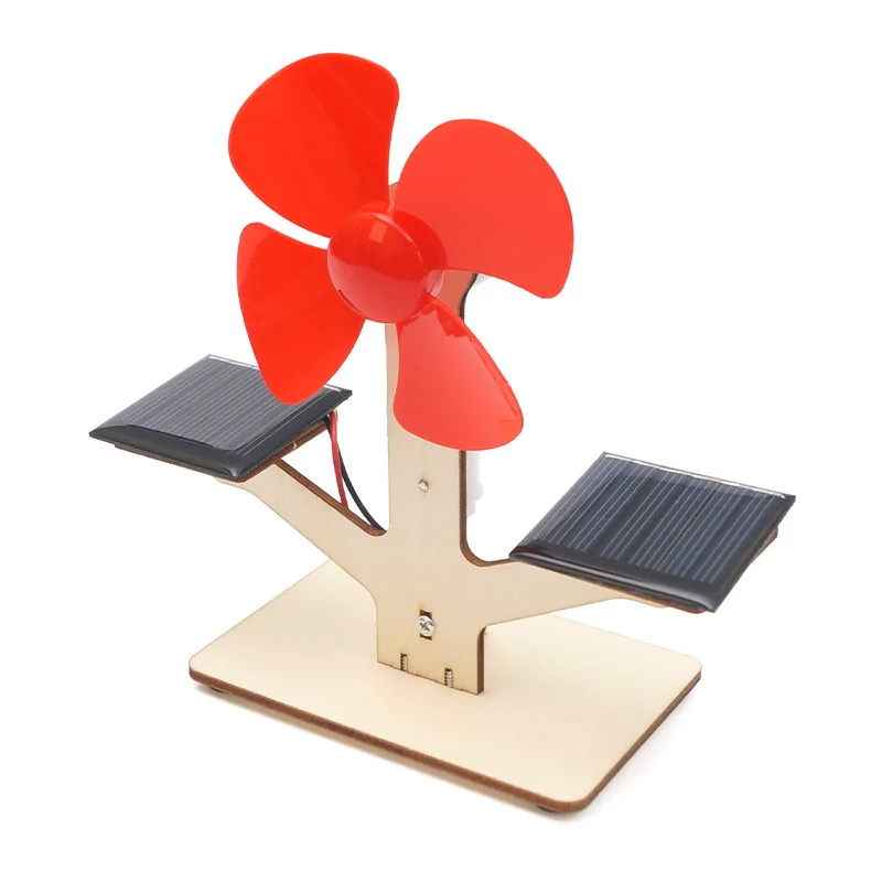 Physics Science Solar Panel Groover Solar House Kit Windmill Solar Fan System Toy Educational Kids Toys