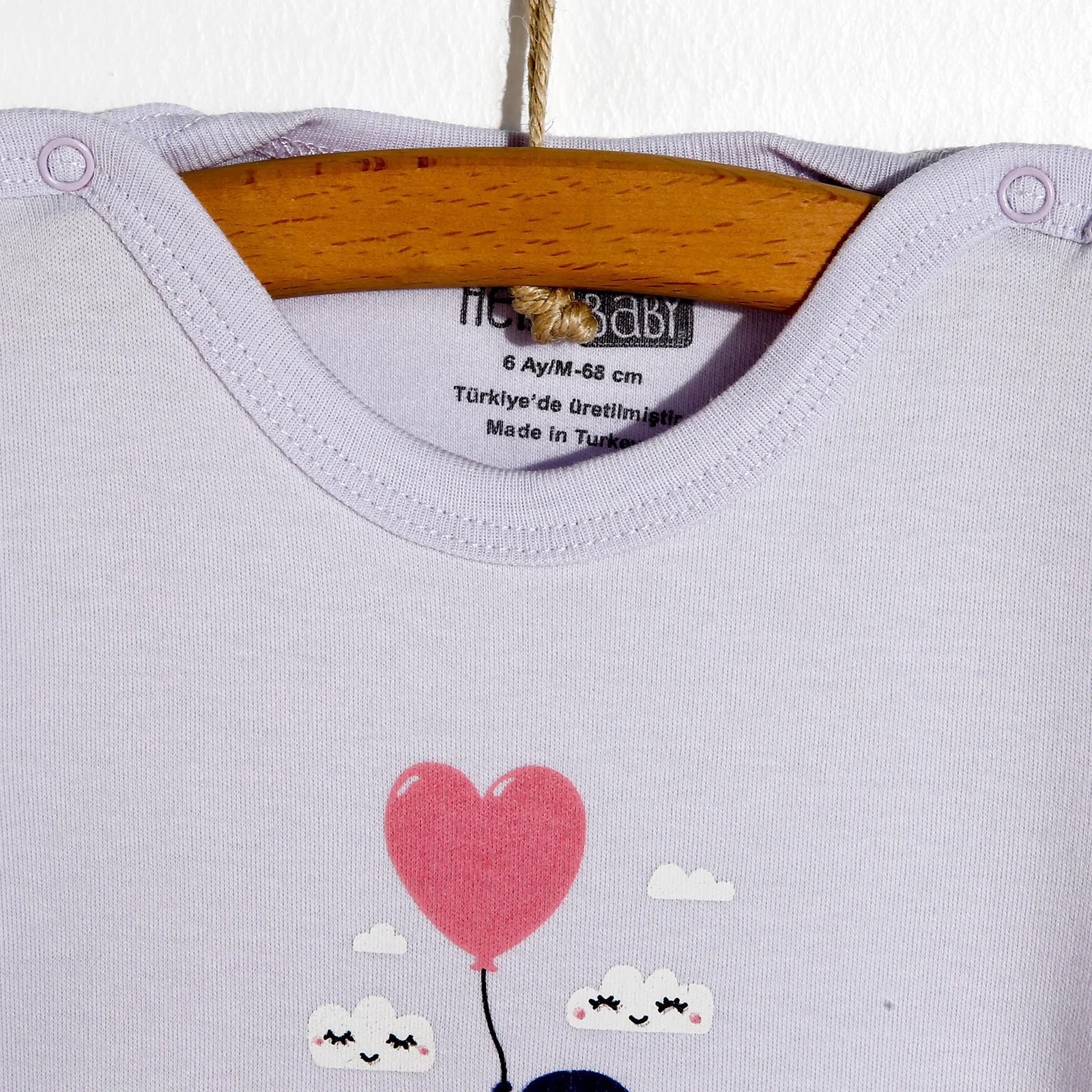 Ebebek HelloBaby Baskı Kısa Kol Body |