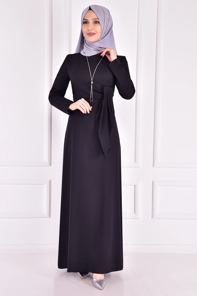 Платье-ожерелье, черные платья для женщин, платье-абайя, мусульманское женское платье, Саудовская Аравия
