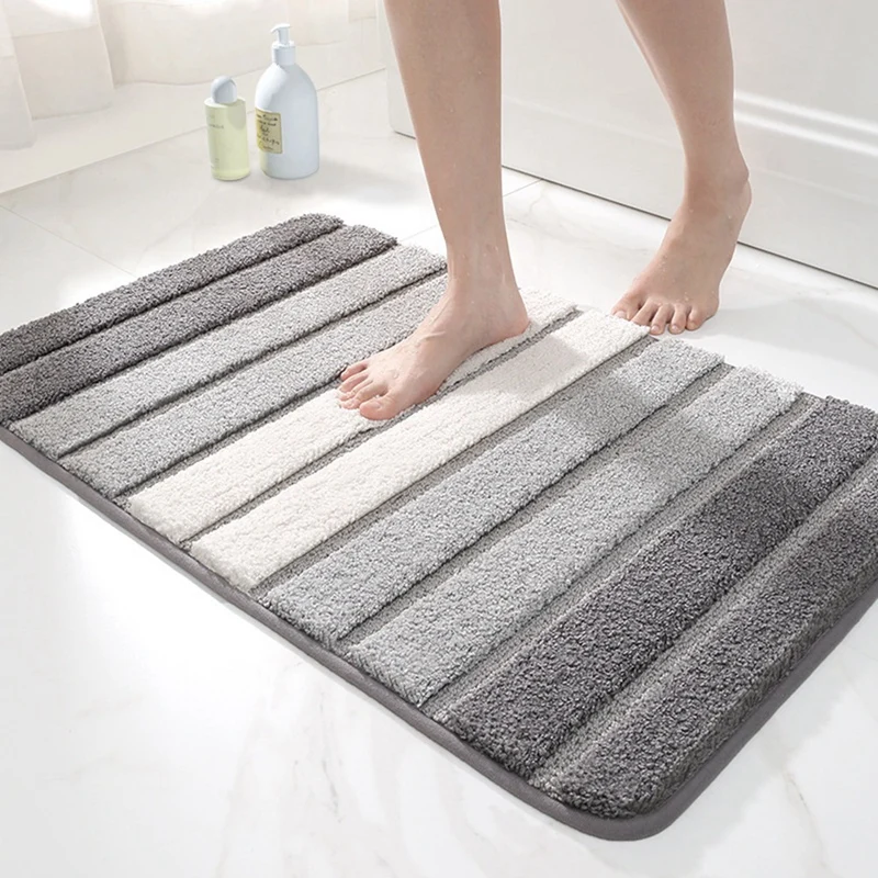 

Bathroom Rug,Super Absorbent Floor Mat Quick Drying Bathroom Carpet Non-Slip Floor Mats Home Oil-Proof Kitchen Mat