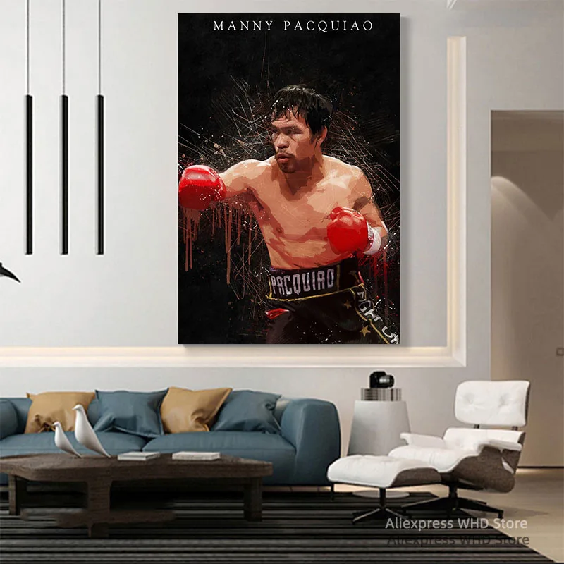 Manny Pacquiao Canvas Poster Wall Art Posters Print Decor Decorations | Painting &amp Calligraphy