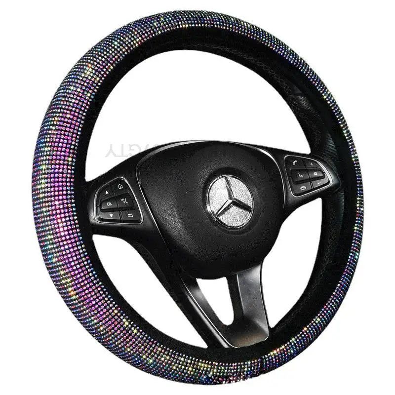 

Аксессуары для авто блестящие стразы чехол рулевого колеса автомобиля Crystal